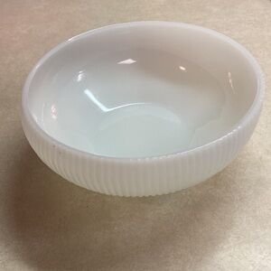 E.O. Brody Co. Ribbed Milk Glass Bowl